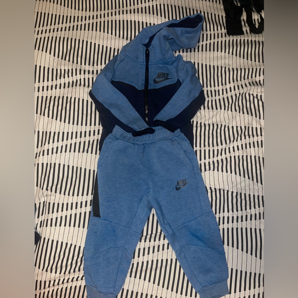 Nike Kids Blue and Black Joggers